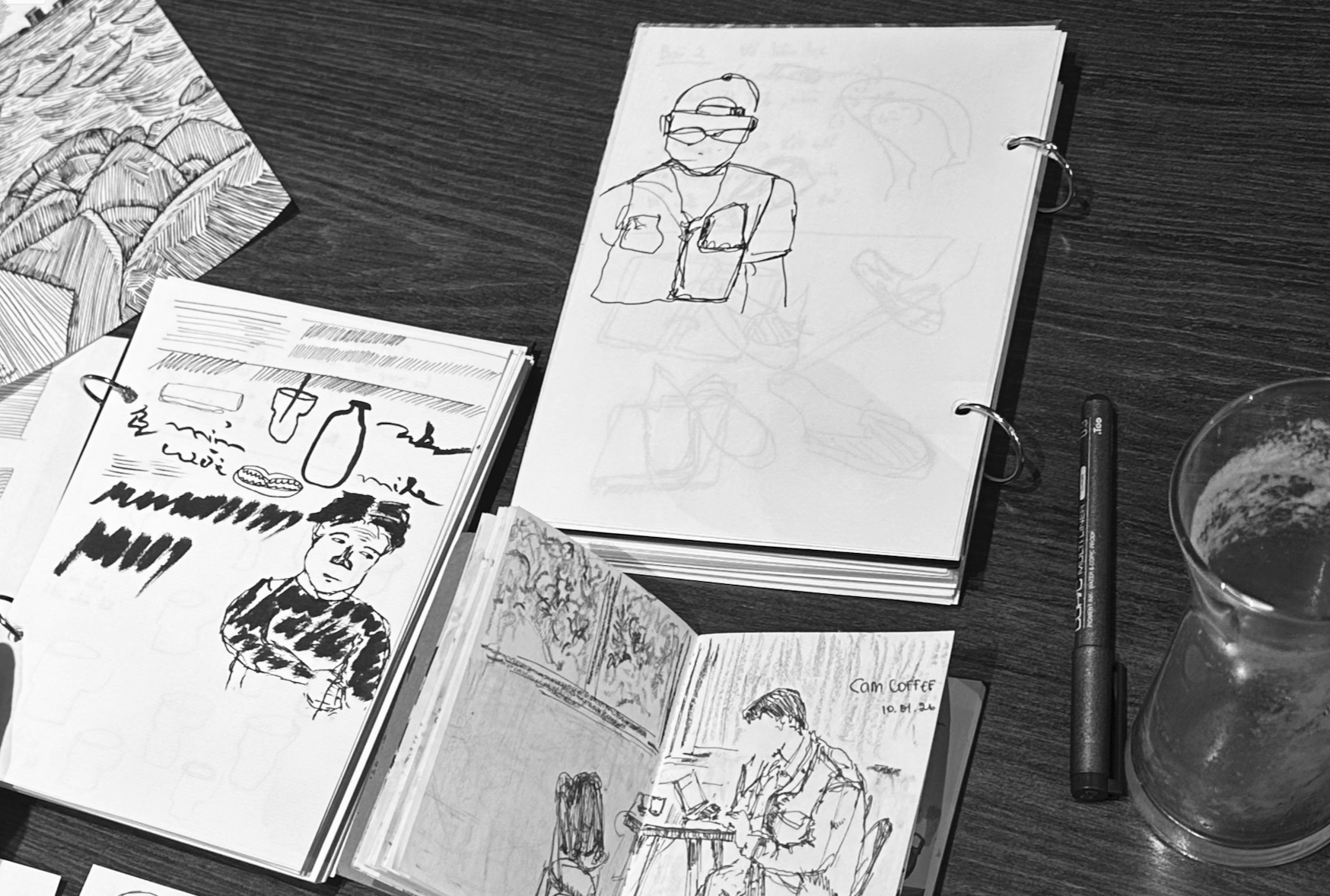 Sketching class on a Saturday afternoon